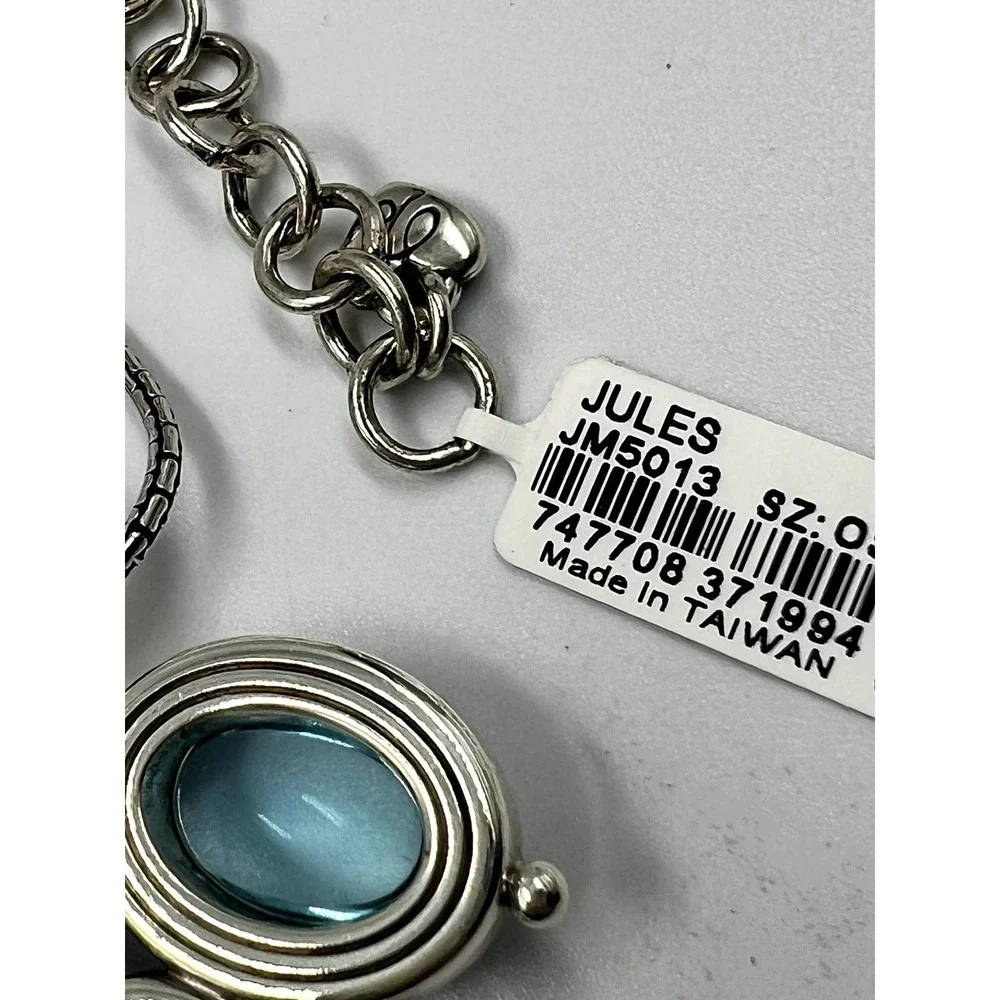 Brighton Jules Blue Crystals Pendant Necklace Silver - Picture 5 of 5